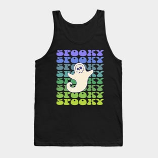 Spooky Ghost Cute Halloween Design Tank Top